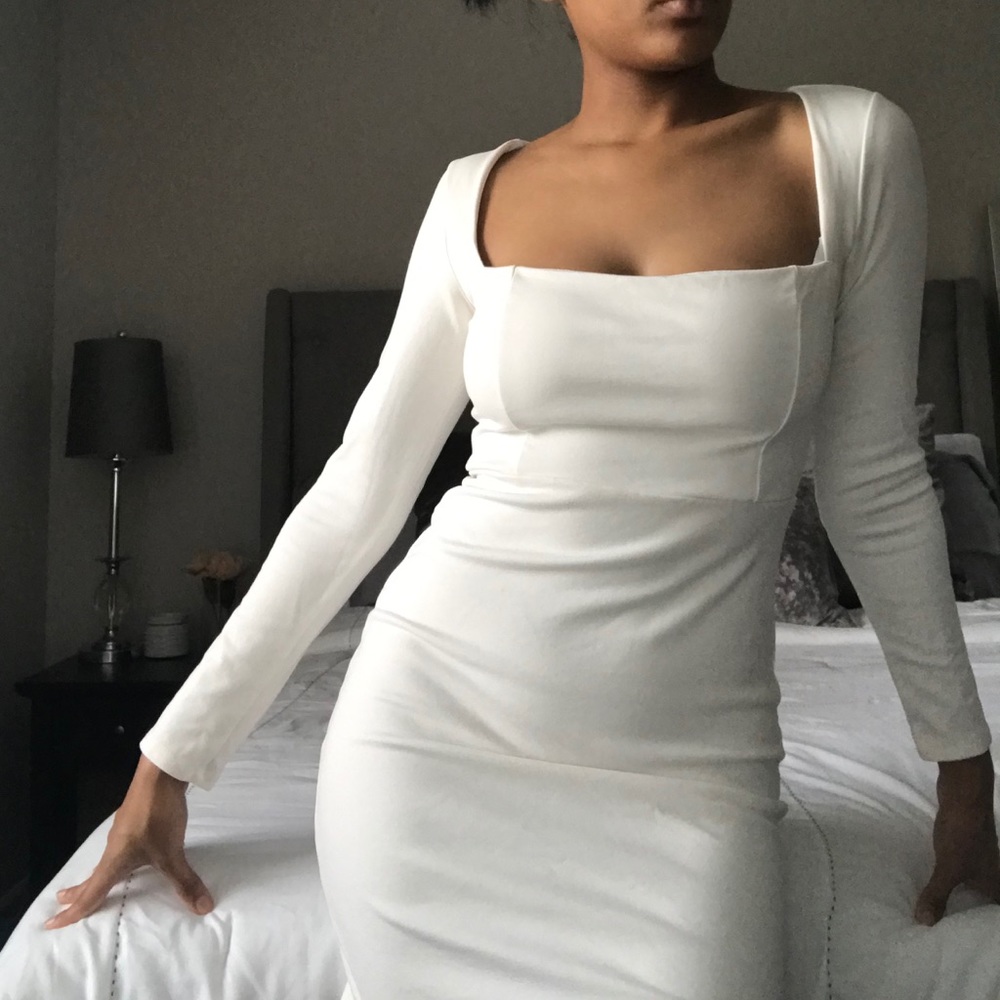White Fitted Dress